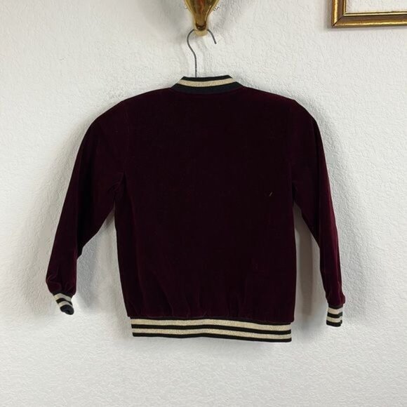 Doe a Deer Velvet Swan Bomber Jacket - Picture 5 of 7